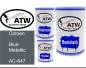 Preview: Citroen, Blue Metallic, AC-647: 500ml Lackdose + 500ml Klarlack + 250ml Härter - Set, von ATW Autoteile West.